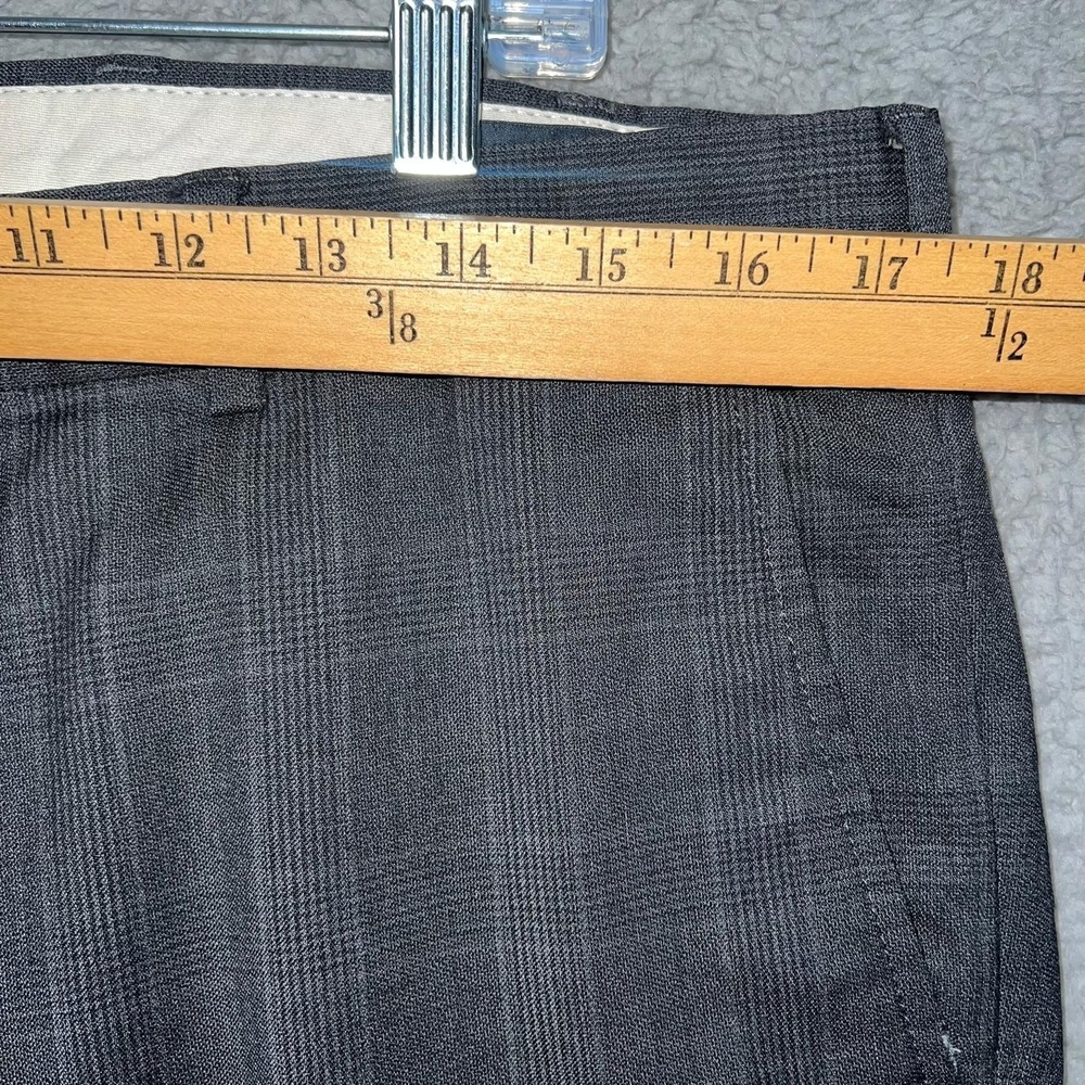 Brooks Brothers Milano Fit Pants Men's Sz W36 (36x 29) Gray Plaid 1865 Reda Wool - Picture 8 of 11